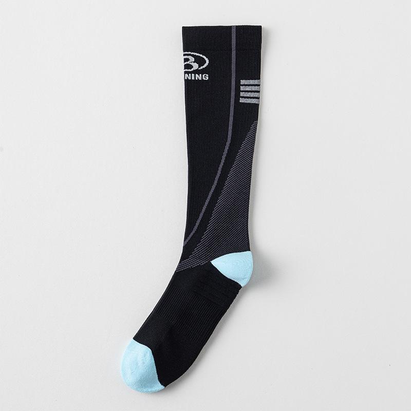 Sports, Pressure Leg Socks, Night Cycling Socks, Reflective Running Socks, Breathable Sweat Absorbing, Mountaineering Socks, Hiking Long Socks, Women