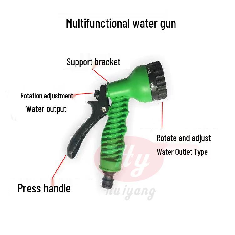 Retractable Telescopic High-Pressure Watering Hose & Car Wash Gun