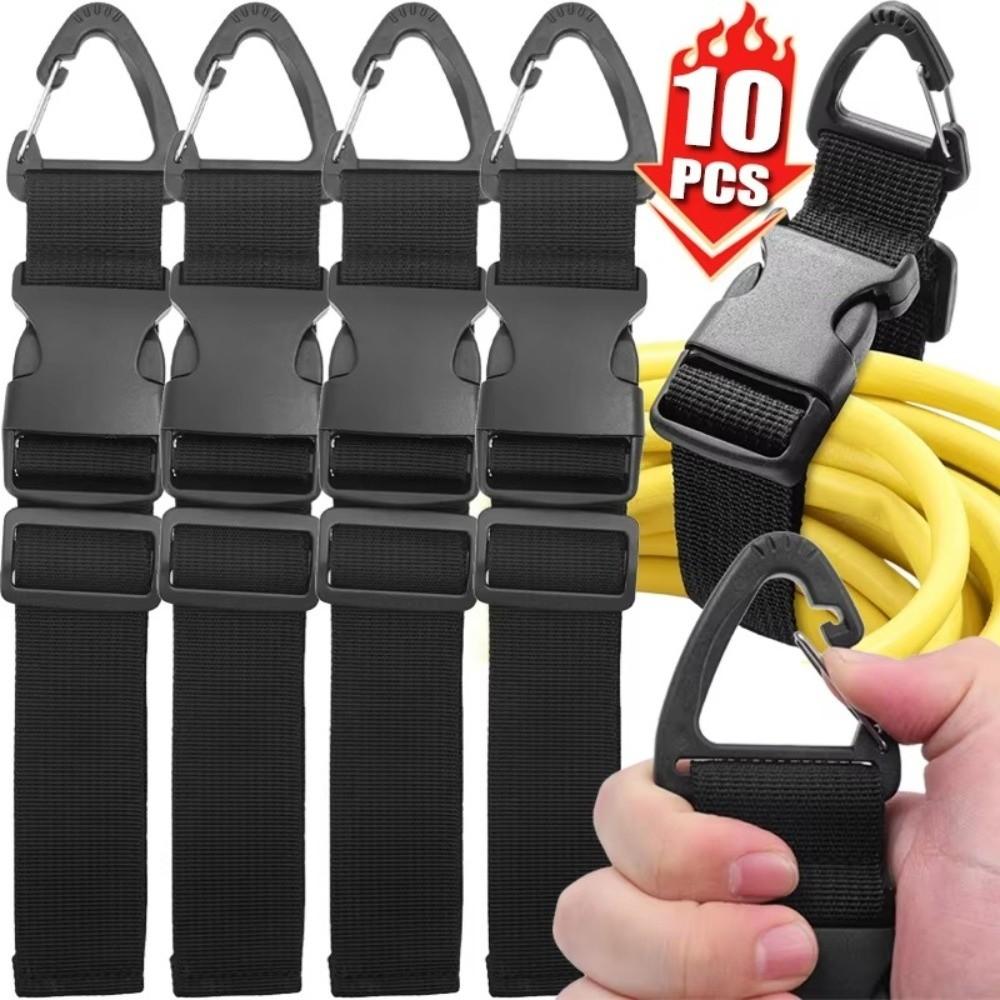 10Pcs Fastening Loop Cord Holder Adjustable Cable Management Straps Cord Organizer Workshop Storage