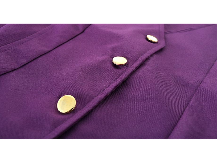 2024 Men's Solid Color Medieval Swallowtail Coat - European & American Mid-length Punk Retro Overcoat
