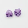 New 5pcs Garment Stoppers Heart-Shaped Plastic Cord Locks Double Hole Spring Toggle Anti-slip Stoppers Garment Accessories