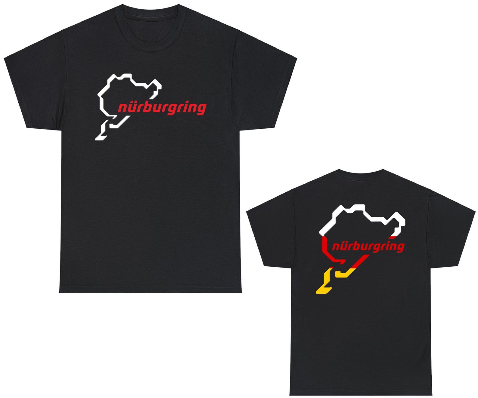 Nurburgring Circuit Logo Black Navy T-Shirt Size S to 5XL 3XL
