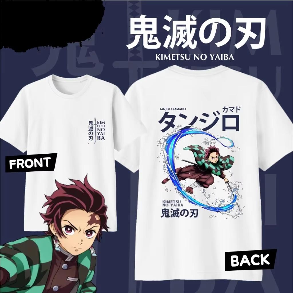Anime Demon Slayer Tanjiro Kamado Printed Tshirt Unisexs and Womens Tshirt Unisexs Top Sports Tshirt 2026 Summer New Tee