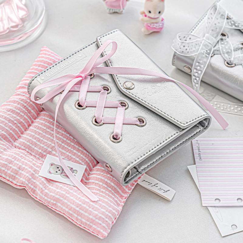 Ballet Series PU Leather Photocard Binder M5 Mini Card Collection Book for 3 Inch Kpop Photocard Sleeves Kawaii Photo Album New