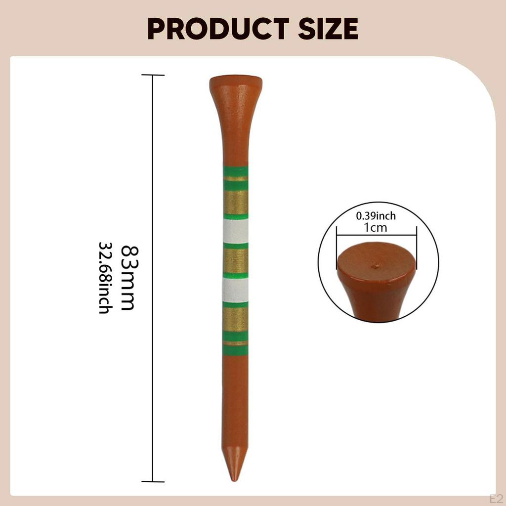 20x Golf Tees Supplies Outdoor Sports Accessories Less Friction and Longer Drives 3-1/4 inch