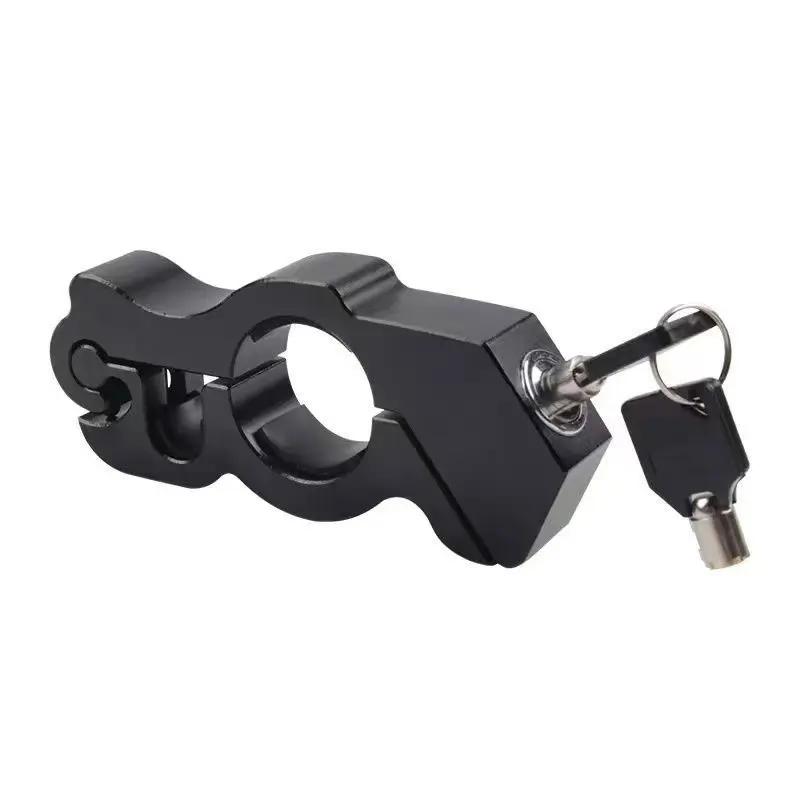 Motorcycle Grip Lock Security Safety Handlebar Handset Locking Fit Scooter ATV Dirt Street Bikes Anti Theft Alarm System