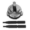 K01-50 50mm Chuck Mini Woodworking Hand Chuck for W/ 3 Jaws & Mounting Thread Screw Rod
