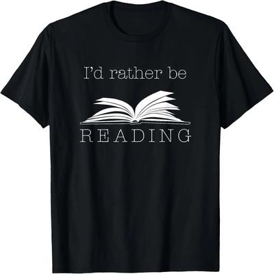 Ich würde lieber lesen T-Shirt, Lustiges Süßes Bücherwurm Geschenk T-Shirt