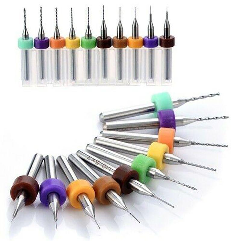 High-quality 10pcs Pcb Carbide Micro Twist Drill Bits Set Perfect For Jewelry Making