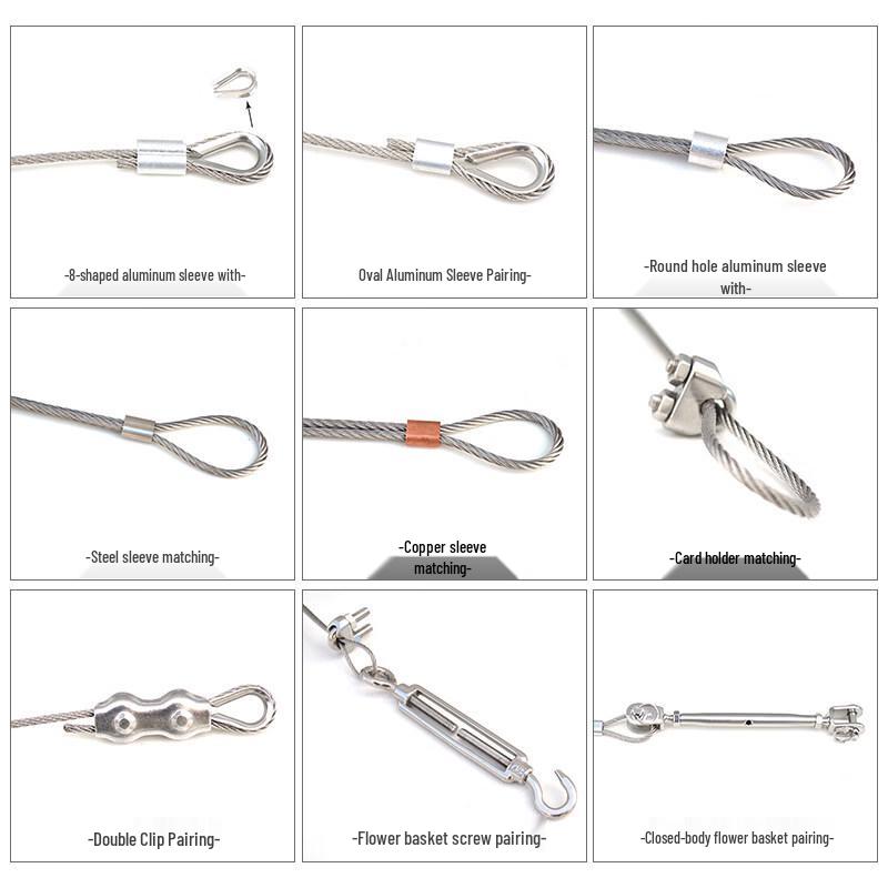 Transparente PVC-ummantelte Edelstahlseil 304