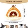 Pet Cat House Washable Warm Plush Indoor Cat Cave For Winter For Napping Resting Playing Small Medium Large Breeds Living Room
