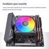 SNOWMAN Bingman MC45-6 Ultra-Thin ITX CPU Cooler with 6 Heat Pipes for AMD AM5/1700