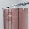 Luxury Glitter Lip Print Shower Curtain Set For Bathroom Decor Pink Rose Gold Metal Hook With Custom Name Monogram Gift