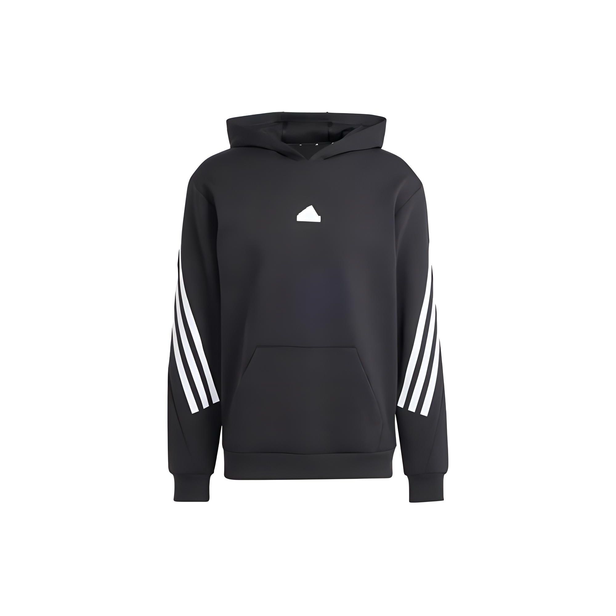 

Adidas Повседневная толстовка с капюшоном и карманом, длинный рукав, мужская толстовка, черная IN1841 L