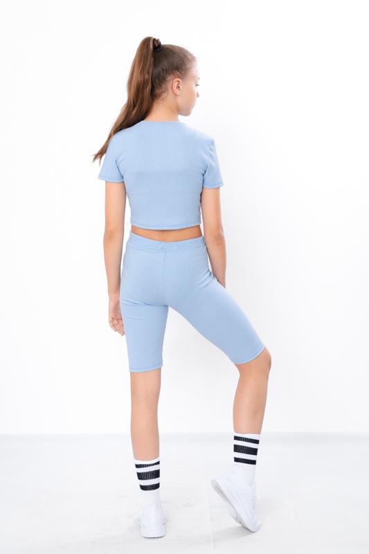 Sommer-Set für Teenager-Mädchen – Crop-Top & Radlerhosen für aktiven Stil , Sommer, 6381-103-1 HC