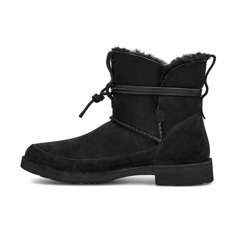 

Женские сапоги UGG Esther Fleece Linen Snow Boots Black 1103809-BLK