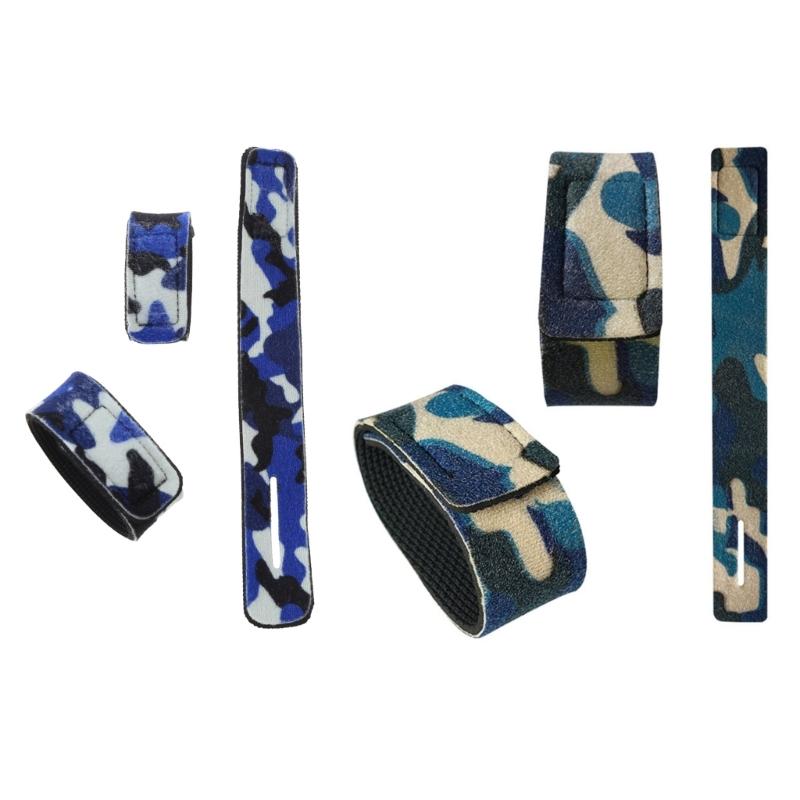 5Pcs Adjustable Tackle Holder Hook Loop Tie Slings Fishing Rod Tie Holder Straps Fishing Rod Pole Carry Straps Outdoor
