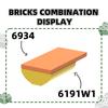 Non-Toxic 33Pcs/Lot6191W110314W12X6Curved Semicircleback 12 Holes Building Block Moc Color Accessories Compatible With Brick Diy Kits