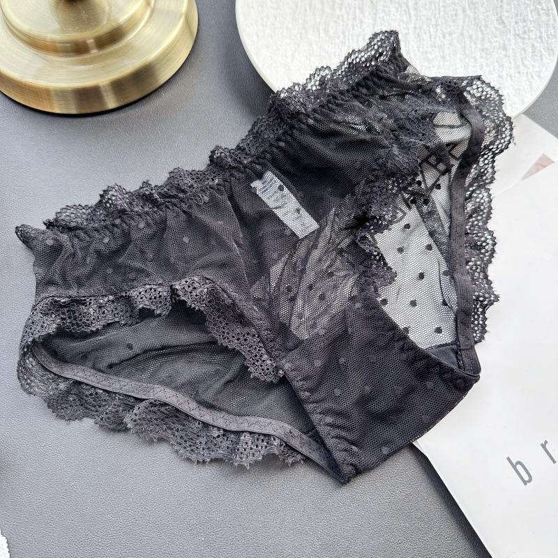 

Жіночі весняно-літні милі та сексуальні сітчасті трусики на стегнах L чорний