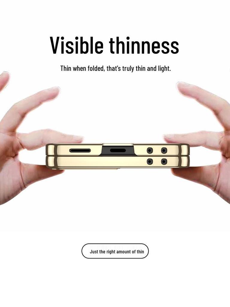 SAMSUNG Z Flip7 Magnetic Transparent Case with MagSafe Stand