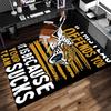 Jacksonville Jaguars Logo Print Area Rug - Soft, Washable Non-Slip Indoor Mat for Office Chairs, Living Room, Home Office Decorative Rug