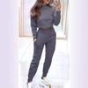 2024 Autumn/Winter Women's Slim Fit High Neck Long Sleeve Casual Set for Europe and America