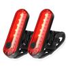 Ascher USB Rechargeable LED Bike Tail Light 2 Pack Bright Bicycle Rear Cycling