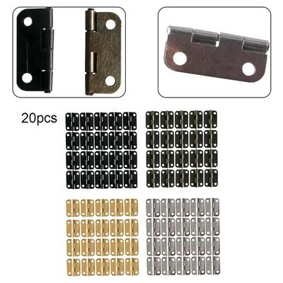 20pcs Mini Hinge Antique Jewelry Chest Gift Wine Wooden Box Case Decorative Hardware Furniture Dollhouse Cabinet Door Hinge