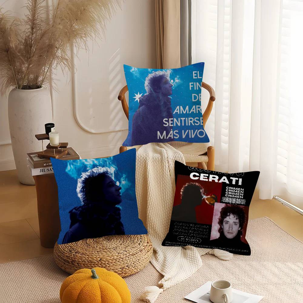 Singer G-Gustavo Cerati Personalized Pillow Dust Cover Bedroom Kids Party Decoration Pillowcase Birthday Children Gift