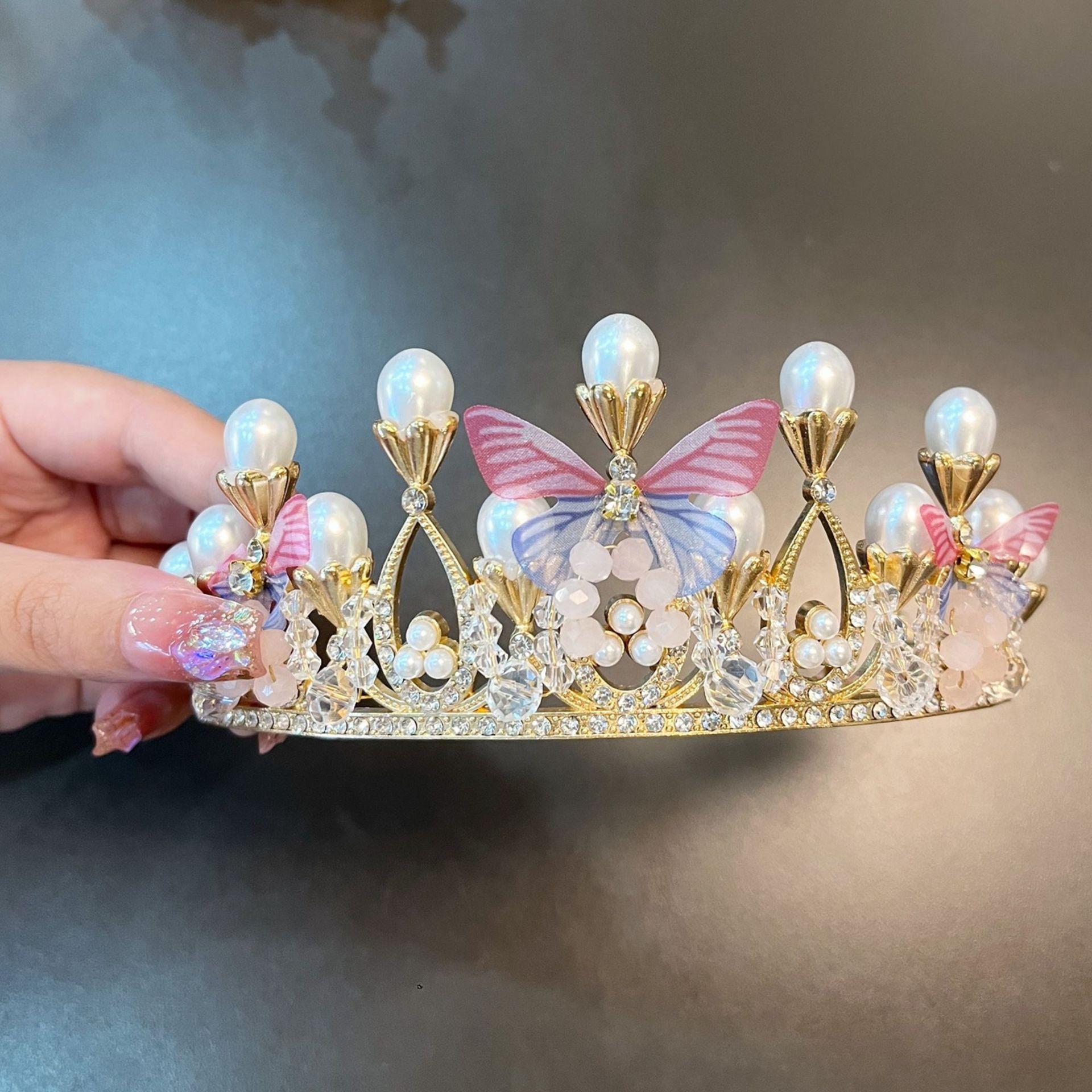 

Корона Головной убор Головной убор Супер Флэш Гальванизированный Стразы Ювелирные Изделия Невесты Сплав Корона Принцессы Корона