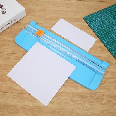 Coupe-papier à lame de rechange pour machine à couper le papier, coupe-papier coulissant pratique avec protection de sécurité automatique pour les photos de coupons artisanaux