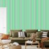 Green, white and mint striped wallpaper for living room and bedroom 50x1000