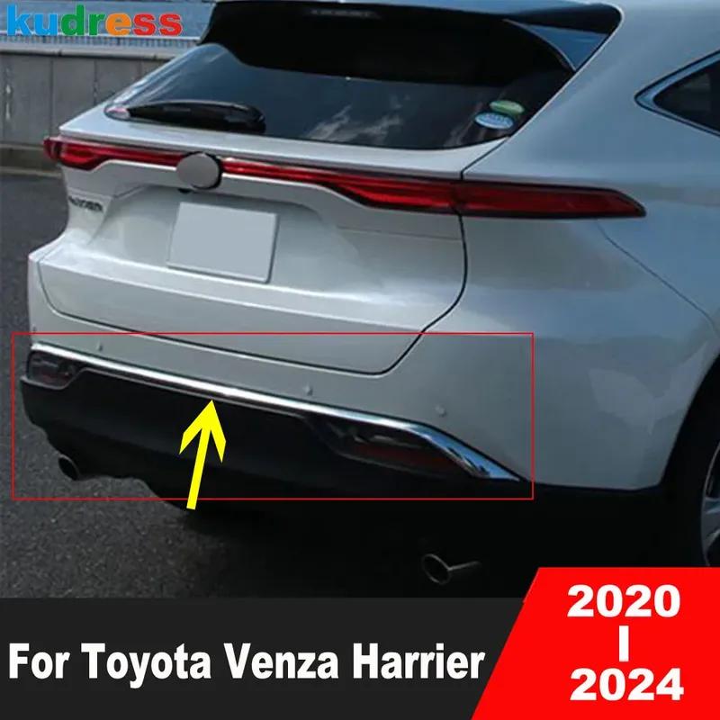 

Для Toyota Venza Harrier 2024 Хромированная накладка на задний бампер автомобиля, отделка, молдинг губы крышки багажника, аксессуары