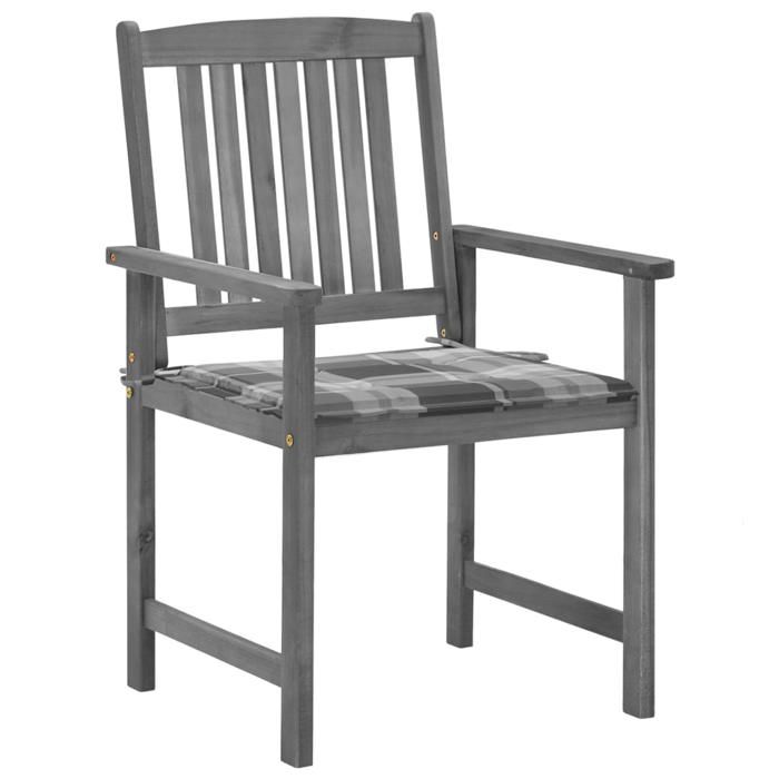 VidaXL 4x Chaises de Jardin avec Coussins Sièges de Patio Chaises de Terrasse Sièges d'Extérieur Chaises de Plage Camping 3061250