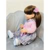 Full Body Soft Silicone Lifelike Real Touch Reborn Baby Girl Lovely Betty With Long Hair Toddler Princess Doll