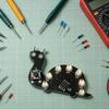 Mini PCB Soldering Board Kit Snail Shaped 7 Green LED STC8G1K17 Electronic DIY Project STEM Teaching Soldering Practice Parts
