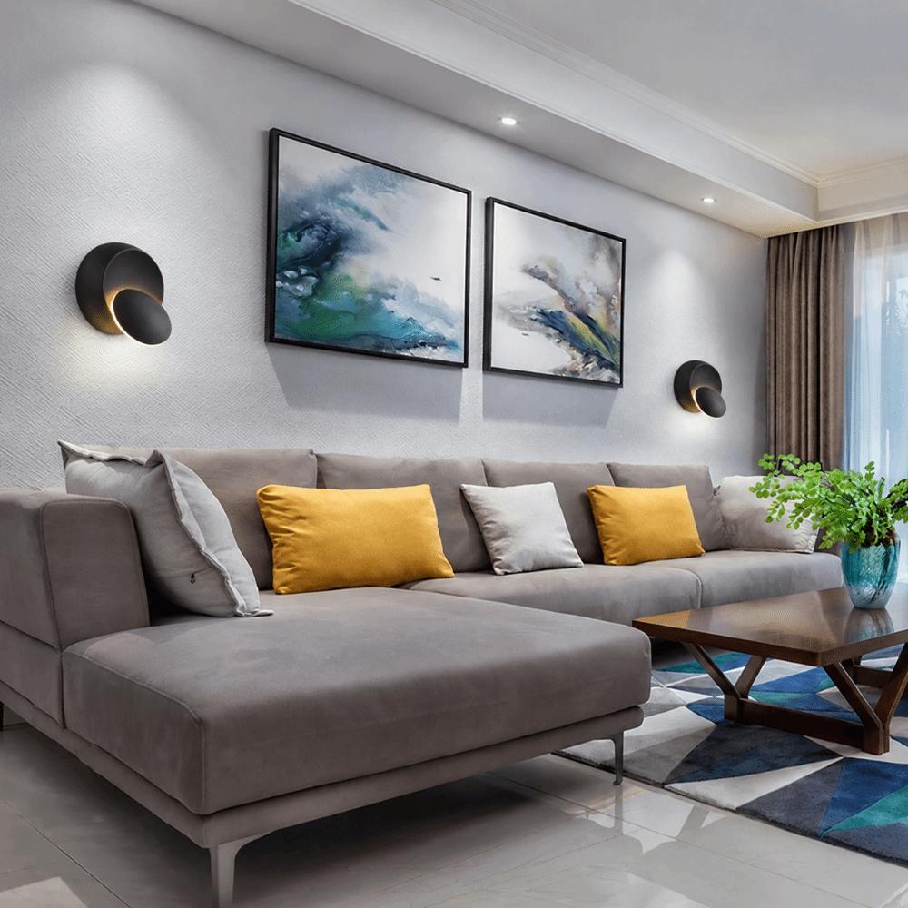 360 Degree Rotatable LED Wall Lamp Crescent LED Wall Light Modern Wall Light Indoor Wall Decor