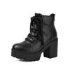 Kurze Stiefel und Stiefeletten Retro Dicke Seile Römische Stiefel Hoher Absatz Professionelle Stiefel 40-46 Große Größen Stiefel