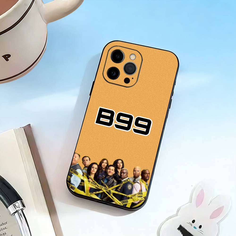 

B-Brooklyn Nine 99 Phone Case For iPhone 17, 16,15,14,13,12,11 Plus,Pro Max, Others Soft Black Cover iPhone15promax
