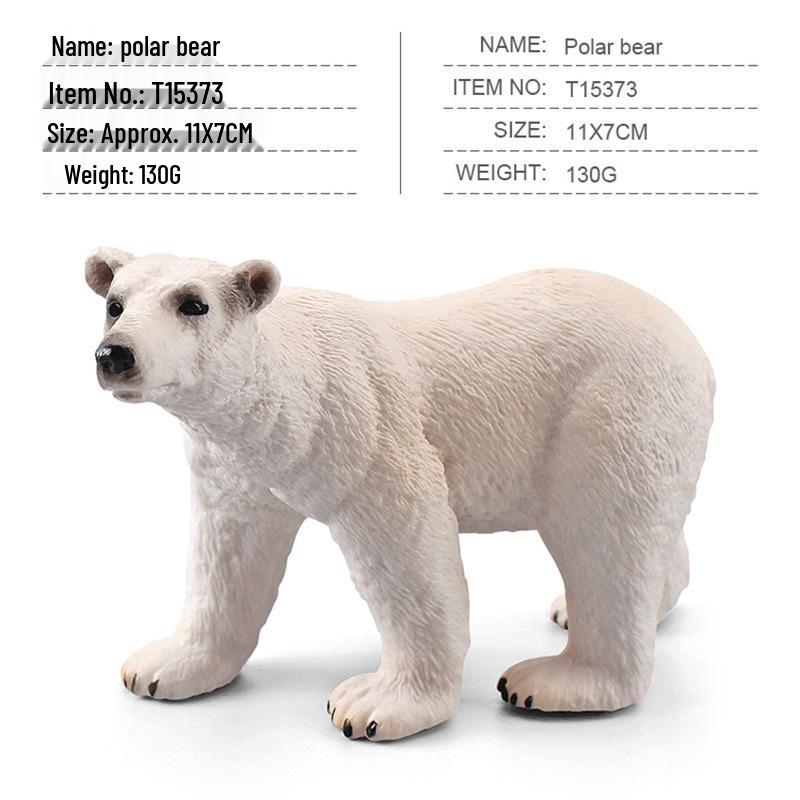 Cognitive Marine Animal & Polar Bear Toy Figurines Set for Early Childhood Education