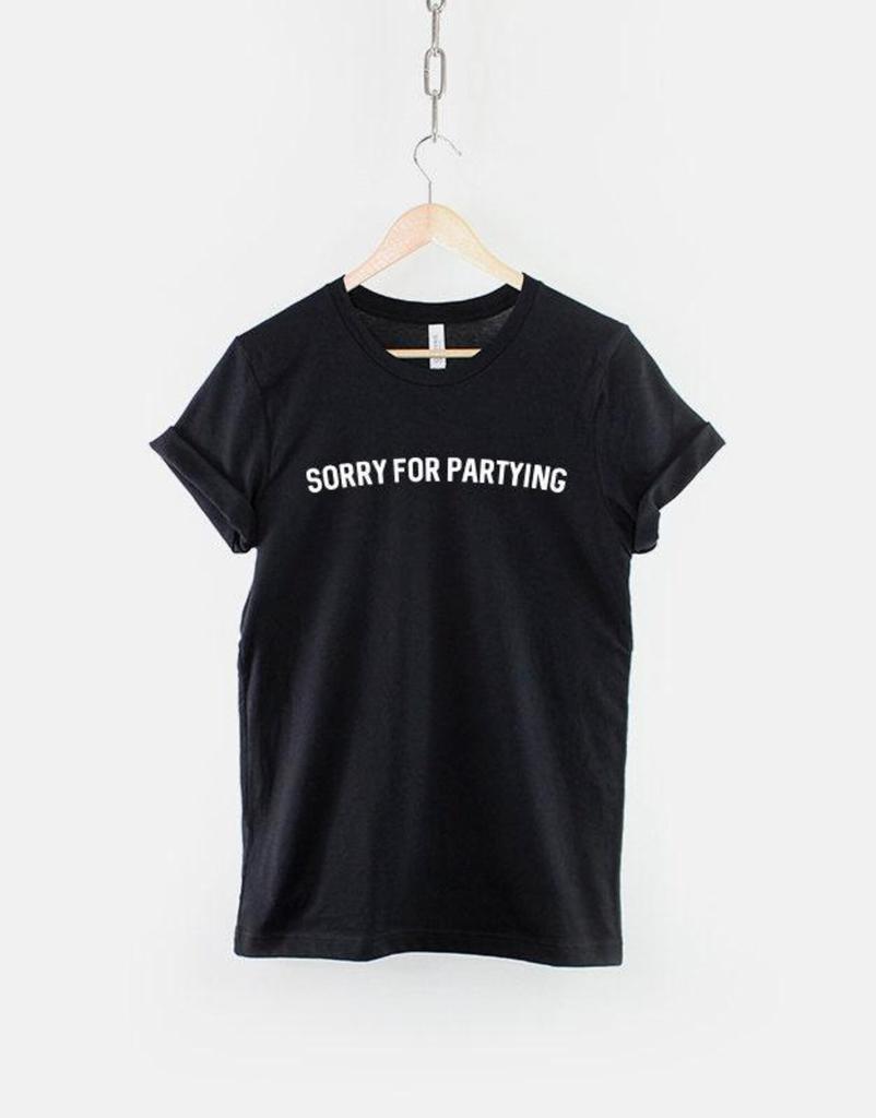 Sorry For Partying Shirt, Funny Bachelorette T Shirt, Girls Brunch Graphic Tee, Champagne Lover Gift