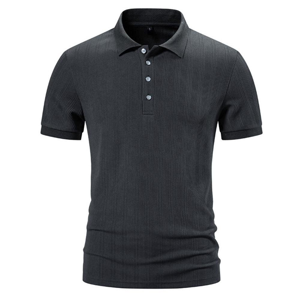 Men's Casual Short Sleeve Polo Shirt Solid Color T Shirt Vacation Holiday Beach Fashion