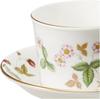 Wedgwood Festivity Teetasse 1058030 [Offiziell importiert] & Untertasse, Elfenbein,