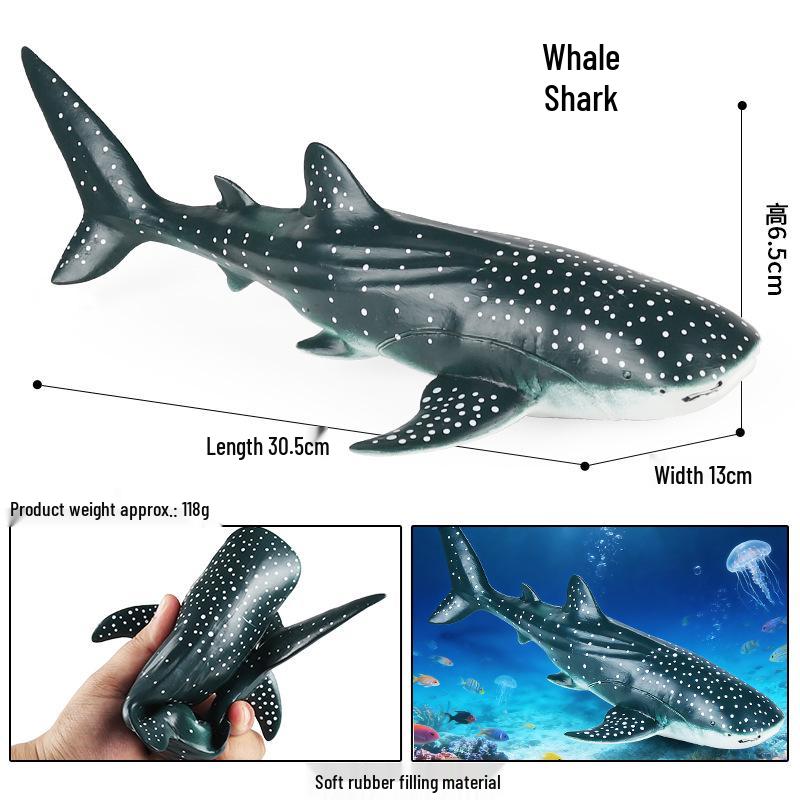 Children's Soft Rubber Marine Animal Toys: Killer Whale, Great White Shark, Beluga, Blue Whale, Dolphin, Sperm Whale Models