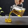TLAKEHO 550ml Glass Teapot with Stainless Steel Infuser
