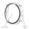 Case Compatible Samsung Galaxy Watch 8 40mm - Rigid Protection Transparent Case Screen Tempered Glass Phonillico®