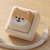 Portable Desk Toy Cartoon Dog Fidget Keyboard Toy, 1/2/3/4/9-Key Push Button Stress Relief Gadgets Mini for Backpack Handbag Purse Charm Keychain