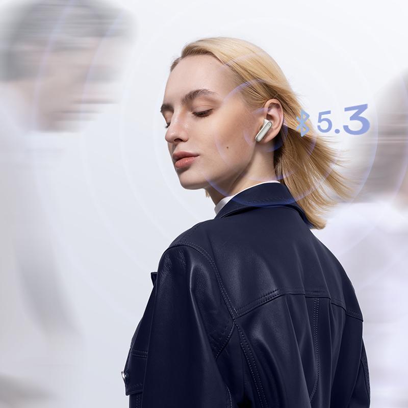 Baseus Bezdrátová sluchátka Bowie E5 TWS Sluchátka Bluetooth 5.3 25h Doba přehrávání 2 mikrofony Potlačení šumu Sluchátka pro HD volání Sluchátka HIFI