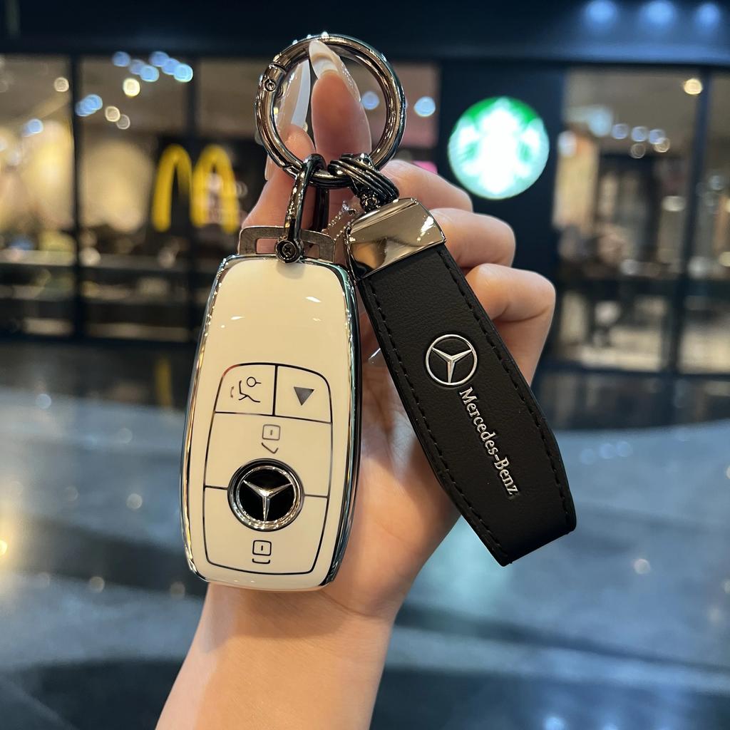 TPU Shell For Mercedes Benz A C E S G Class GLC CLE CLA GLB GLS W177 W205 W213 W222 X167 AMG Car Remote Key Case Cover PF1