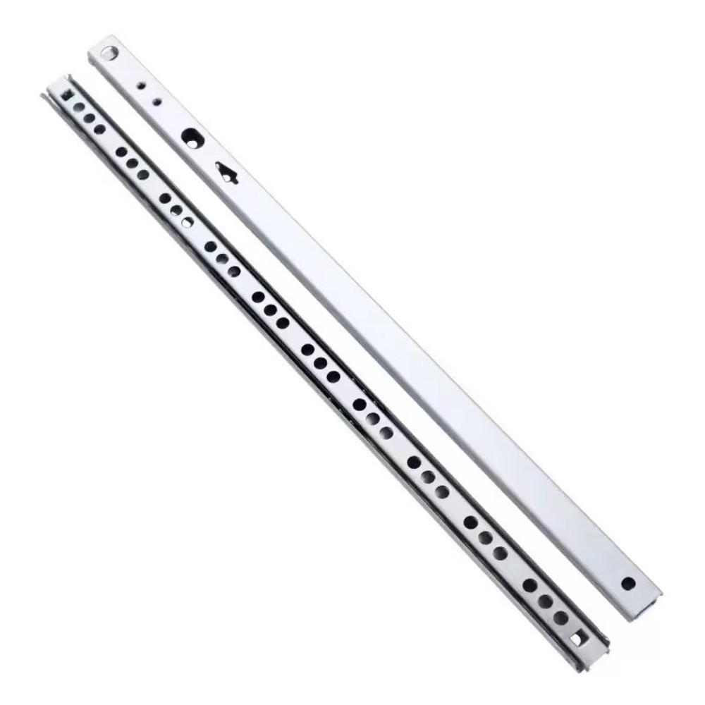 2PCS Two Way Slide Bearing Drawer Slides Smooth Glide Steel Ball Bearing Slide Kitchen Cupboard